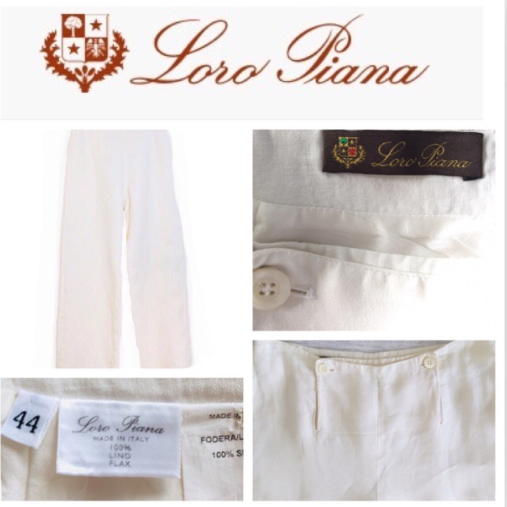 Loro Piana Women’s Wide Leg Linen Pants
